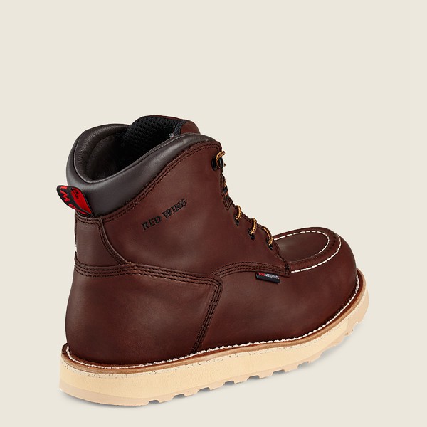 Safety Støvler Herre - Red Wing Traction Tred - 6-Inch Waterproof Toe - Mørkebrune - BAPEJC-750